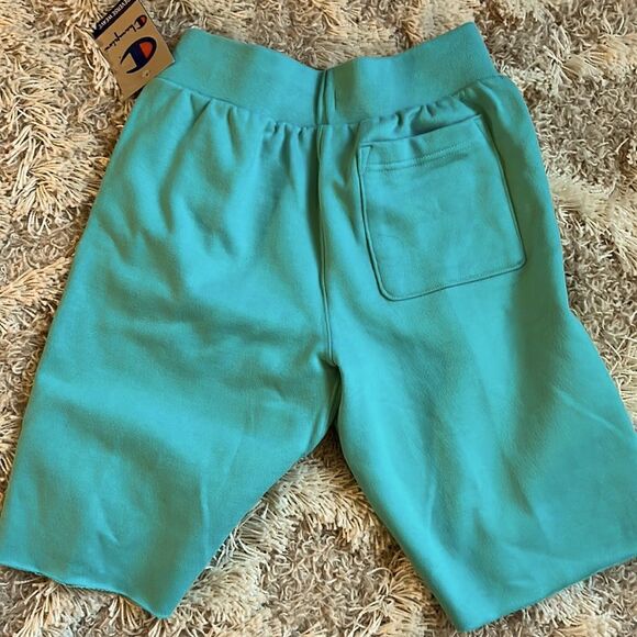 Champion portal teal 10” reverse weave cut shorts size small NEW - Picture 3 of 7